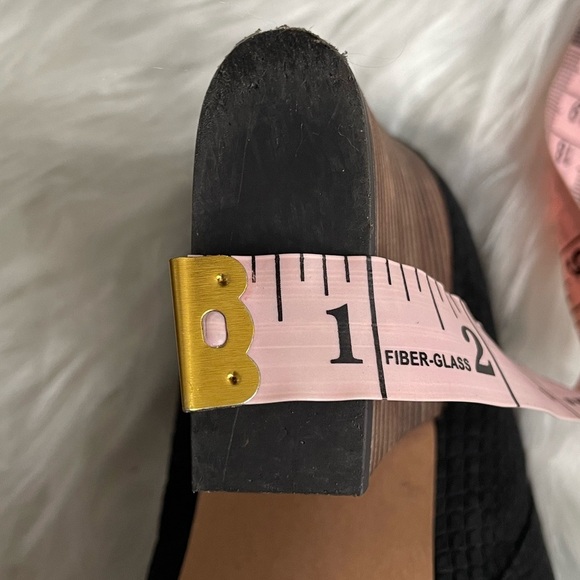 Franco Sarto | Size 10 Black Snake Embossed Suede Firefly Peep-Toe Mule Heels - Picture 15 of 15